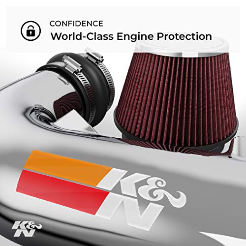 K&N Cold Air Intake Kit High Performance, Guaranteed to Increase