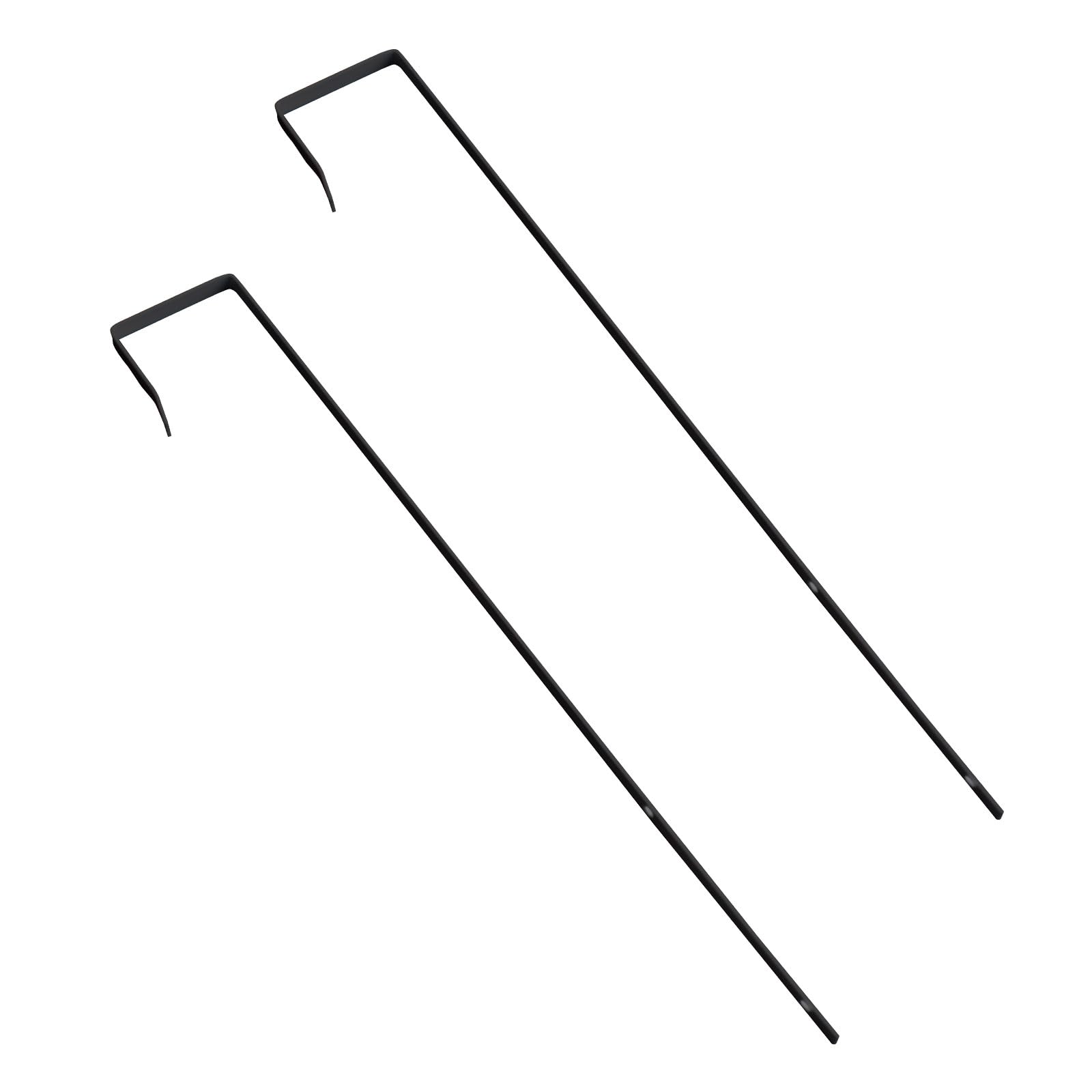 INCREWAY Over-The-Door Mirror Hanger, 2 Height Adjustable Hanger Set With Hooks and Brackets, Black