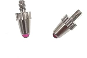 SUXING 2 Contact Points for Dial Indicators and Linear Gage Ruby Tips M2.5 Thread (Ruby)