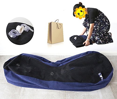Moonight Inflatable Chair/Pillow- Yoga Chaise Lounge/Relax Chair/Chaise Lounge Chair- Magic Cushion Ramp Body Pillow Multi-Functional Pillow Furniture - Thumbnail 4