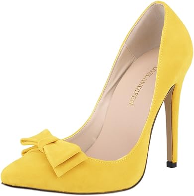 yellow pumps amazon