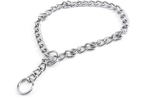 MINAOLULUS Carbon Steel Pet Collar Dog Chock Chain Small Pet Supplies Collar Dog Necklace for Pet