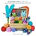 Cowfish Cat Toys Kitten Toys Assortments, 27PCS Variety Toy Set Including Cat Feather Teaser Wand, Feather Toys, Mice, Catnip Toys, Colorful Balls, Bells for Cat, Kitty, Kitten