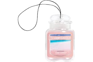 Yankee Candle Car Air Fresheners, Hanging Car Jar® Ultimate Pink Sands™ Scented, Neutralizes Odors Up To 30 Days