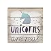 Sincere Surroundings PET1178 Unicorns are Real 6x6, White