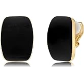 Absbolo Gold Plated Cute Square Clip On Earrings, Hypoallergenic Non Pierced Clips Invisible Women's Clip On Earrings