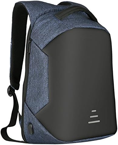 HS Magnet Anti Theft Business Laptop Backpack with USB Charging Port headphone Port,Slim Travel Backpack Fits to 15.6 Inch Computer,BLUE