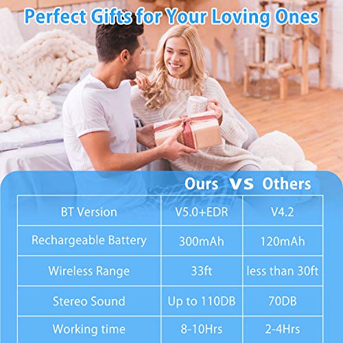 Miserwe Wireless Beanie Hat V5.0 Unisex Wireless Hat Headphones Winter Outdoor Sport Knit Cap with Wireless Stereo Headphone Headset Mic Hands Free Compatible with iPhone Android (Black) - Thumbnail 6