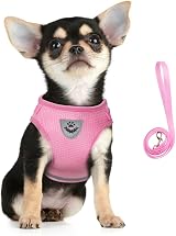 FEimaX Small Cat Dog Harness and Leash Set Reflective Strips Adjustable No Pull view 4