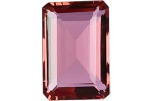 GEMHUB Gemstones For Jewelry Making 65.50 Carats Brazilian Color-Change Alexandrite Stone Emerald Shape Loose Gemstone Crystals