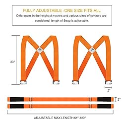 Kingmax Moving Straps, 2-Person Lifting and Moving
