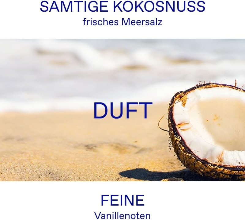 SEA SALT COCONUT Bodymilk mit pflegendem Mandelöl, pflegende Hautcreme mit cremigen Kokosnuss- & Meersalzduft, für 24h Pflege+Geschmeidigkeit, vegan, silikon- und parabenfrei, 200 ml