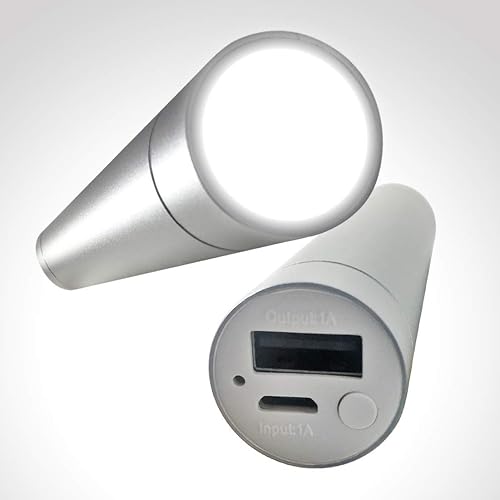 3400ma rechargeable power bank flashlight EVOLight LED with Built-In | Style: Black/Huntergrn and is compatible with an 18650 battery 3400mAh 18650 Li-ion Rechargeable Batteries