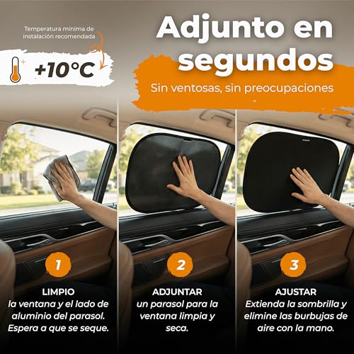 CARAMAZ Baby Car Sun Shade with UV Protection, Reach Certified – OPTI-Dark – GSM100+ – Darkening 51 x 31 cm, 2 Units Turtle