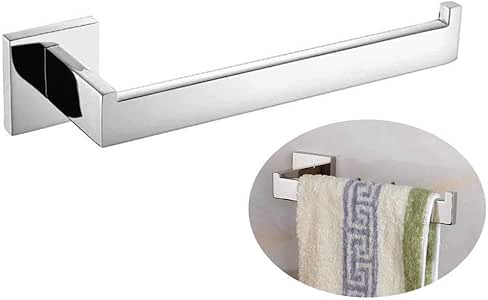 YOYO-BATHROOM Espejo Pulido 304 Acero Inoxidable Cromado Toallero Barra