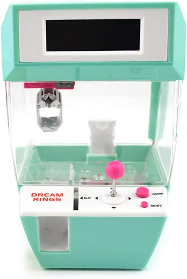 Swiftswan Coin Operated Candy Grabber Balls Catcher Board Game Fun Toys Mini Crane Claw Machine With Alarm Clock Function For Children