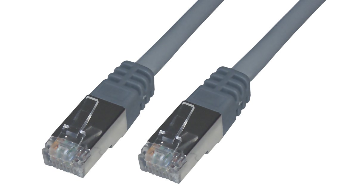 MCL 5m Cat6A S/FTP Patch Cable - Grey
