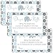 Blue Elephant Diaper Raffle Tickets - 25 Pack - Fun Baby Shower Game for Boys - Diaper Raffle Invitation Insert Cards for Prizes