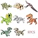 fireflyya 8pcs/lot Dinosaurs DIY Assembly Building Blocks Dinosaur Toys Set Action Figures Educational Bricks Gift for Kids Children