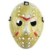 SureWells Friday the 13th Part3 Jason Hockey HORROR deluxe MASK Khaki