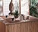 Benson Mills Bali Bamboo Placemats 12-inch x 18-inch, Chocolate, Set of 4