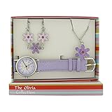 The Olivia Collection Kids Flower Watch & Jewellery Gift Set For Girls KS001