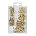 T.K.Excellent Brass Blated Cup Hooks and Square Hooks Kit,85 Pieces