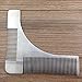 SaiDeng Stainless steel Beard Styling & Shaping Template Comb Trim Tool Perfect for Lines & Symmetry