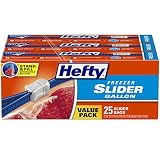Hefty Slider Freezer Bags, Gallon Size, 75 Count