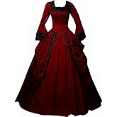 Womens Lace Marie Antoinette Ball Gown Dress Victorian Costume Dresses