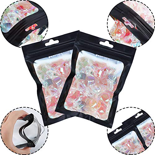 100 PCS Small Mylar Bags, Variety Pack Food Storage Bags with Clear