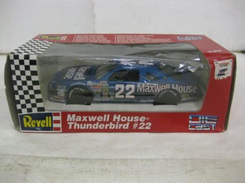 Sterling Marlin #22 Maxwell House Ford Thunderbird Nascar In Blue Diecast 1:24 Scale By Revell
