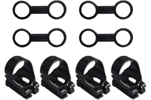 PACKOVE 8pcs Silicone Snorkel Buckle Set for Diving Gear, Soft Sturdy Snorkel Mask Clips with Quick-Release