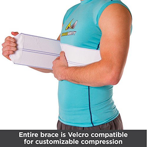 BraceAbility Broken Rib Brace Elastic Chest Wrap Belt for Cracked