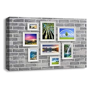 Canvas Wall Art Picture Collage Idea Painting Artwork for Home Prints Framed - 12x18 inches