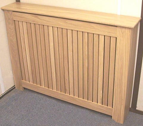 MADE TO MEASURE SOLID OAK SLATTED RADIATOR COVERS (120cm x 87.5cm x 20cm)