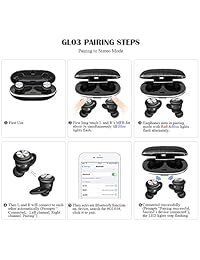Auriculares inalámbricos, TWS Touch Control Mini Bluetooth Auriculares con cancelación de ruido, estéreo, a prueba de sudor, deportivos, auriculares con micrófono y caja de carga para iPhone, iPad y Android