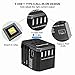 Universal Travel Power Adapter All in One Worldwide International Wall Charger AC Plug Adaptor with 5.6A Smart Power USB and 3.0A USB Type-C For USA EU UK AUS Phone Tablet Laptop (Black 4USB+Type C)