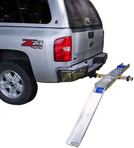 Motorcycle Hitch Mount 400lb Capacity Bike Carrier and Loading Ramp Combo System