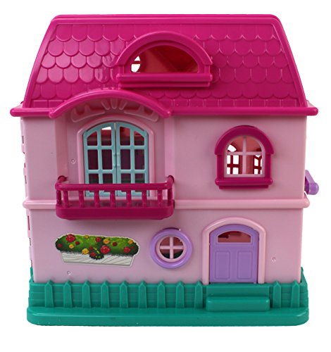 My Sweet Happy Family House Toy Dollhouse Playset w/ Double Sided House, Sounds, 3 Doll Figures, & Furniture - Thumbnail 3