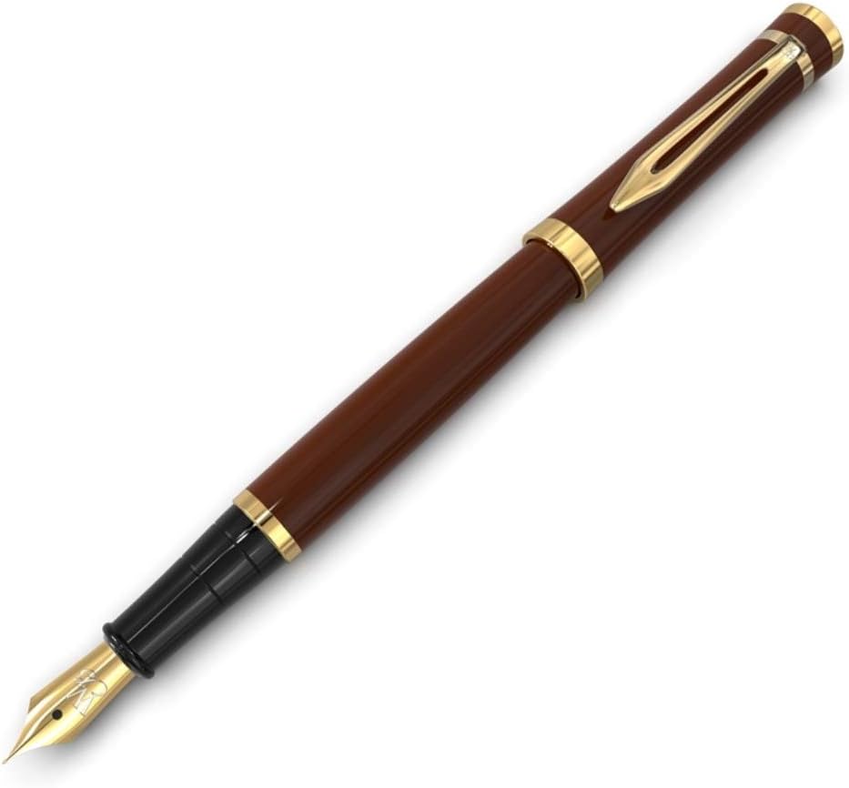 Wordsworth & Black Fountain Pen Kit, 18K Medium Gold Nib, Includes 24 Ink Cartridges, Ink Refill Converter and Gift Box - Image 5