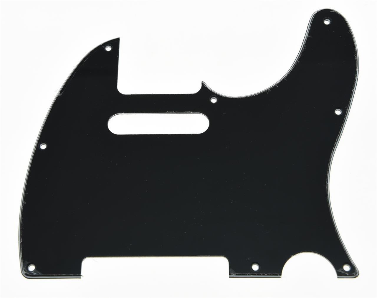 KAISH 8 Hole Tele Style Pickguard TL Guitar Pick Guard Scratch Plate for Tele/Telecaster Black 3 Ply