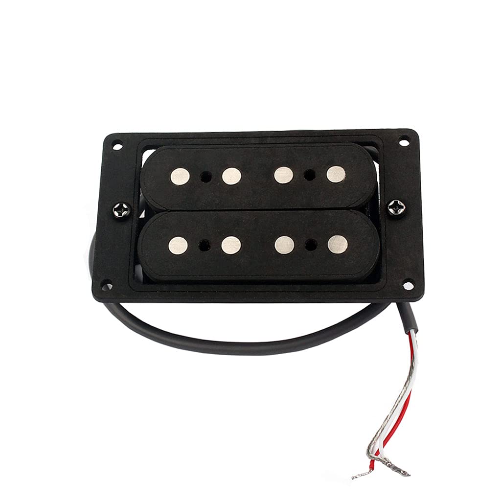 Alnicov Fiber Alnico 5 Double Coil Humbucker Pickup for 4 String Cigar Box Guitar Replacement