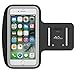 MoKo Phone Armband, Water Resistant Running Armband with Key Holder Adjustable Band Compatible with iPhone 11, 11 Pro Max, Xs Max, Xr, 8 Plus, 7 Plus, 6s Plus, 6 Plus for Walking Fitness, Black