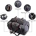 SUVOM Canvas Duffle Bag Leather Weekend Bag Carry On Travel Tote Duffel Weekender Luggage Oversized Holdalls Handbag for Men and Women with Padded Shoulder Strap(Dark Grey)