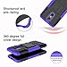 Yiakeng Compatible for LG Zone 4 Case,LG Aristo 2/3, LG Phoenix 4, LG Tribute Empire/Tribute Dynasty,LG Fortune 2,LG Risio 3,Wallet Hard Protective Flip Phone Cases with A Kickstand (Purple)