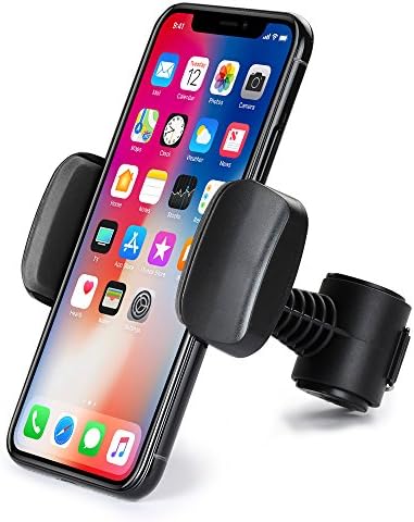 Car Headrest Mount Holder, TIQUS Adjustable Backseat Stand Bracket Stand for iPhone X/8/7/6/6S Plus Samsung Galaxy S8/S7/S6/S5/Note 8/5 LG G6/G5/V30/V20 and More (Black)