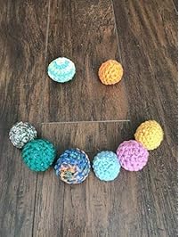 Crochet Catnip Toy Balls, Set of 3 or 6, Handmade, Cat Toy, Catnip, Kitty Toy, Kitten Toy, Pet Supplies, Pet Toy, Crochet Toy, Organic Catnip, Bell