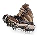Uelfbaby Walk Ice Traction Cleat for Snow and Ice - Lite Duty Serious Traction Cleats for Boots and Shoe Ice Cleats (Black)