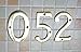 ZhongWang Hardware ZW-A200 4 Inch Bright Brass House Number 5/ZhongWang Hardware ZW-A200 Número de casa de latón brillante de 4 pulgadas 5